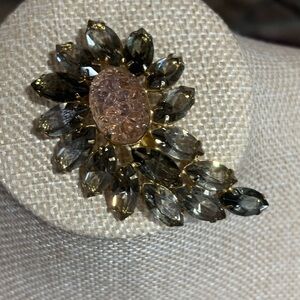 Juliana D&E lava stone brooch